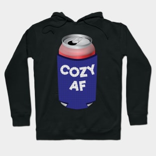 Cozy AF Can Koozie Design Hoodie